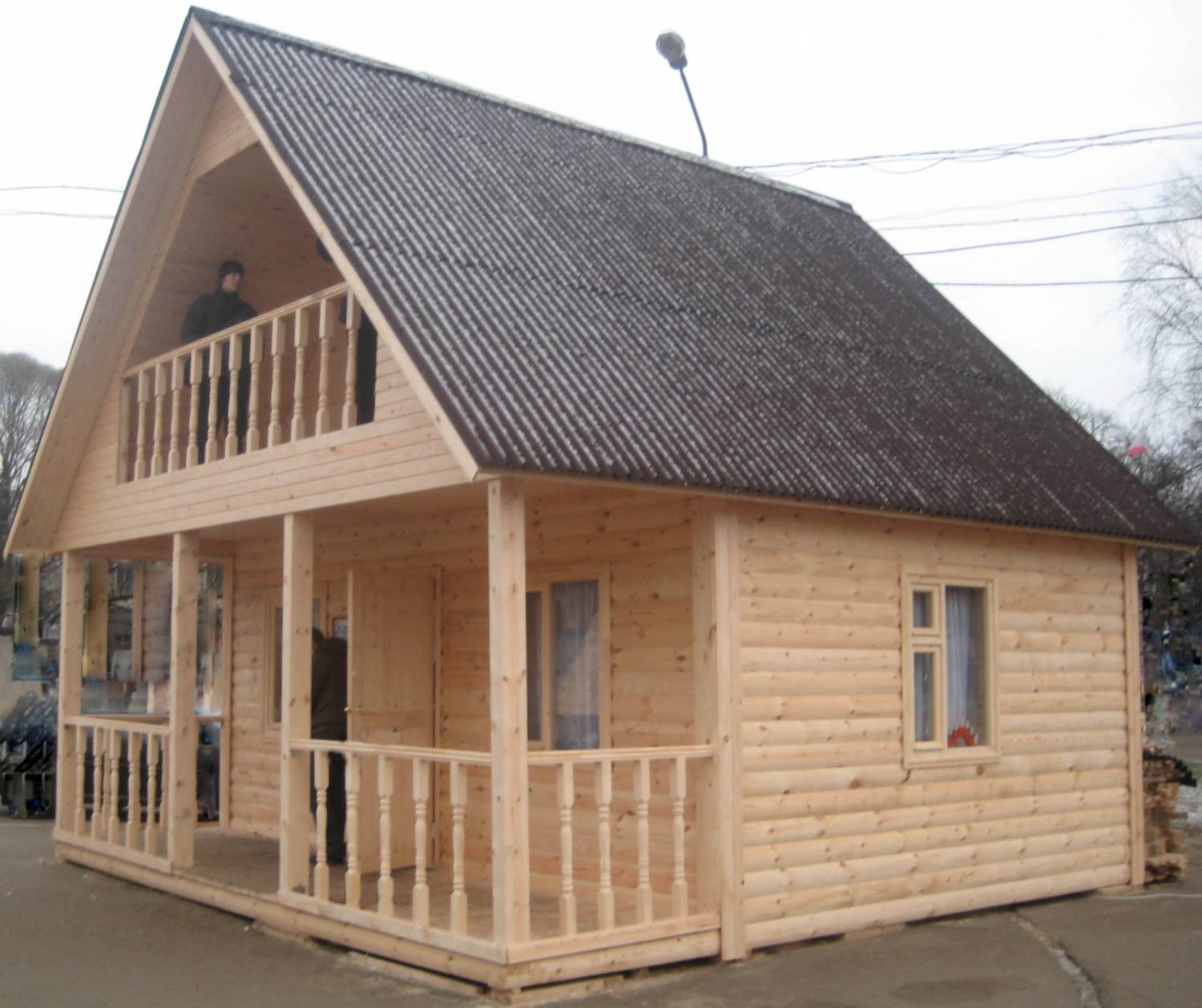 Деревянный каркасно щитовой дом