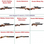 Пневматические винтовки высокого качества Evanix, Webley Venom, Sumatra 2500, аксессуары