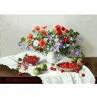 Гобеленовое панно Цветы и ягоды 108x70, 70x50  