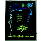 NeonDoska - маркерная светящаяся рекламная панель для салонов красоты