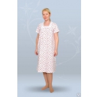 Сорочка ночная женская с коротким рукавом, с квадратной кокеткой мод.0105