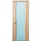Межкомнатная дверь концерна "Современные двери", модель Белла-2, Беленый дуб, стекло белое, триплекс 8мм. 