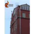 Лестница пожарная наружная стационарная вертикальная П1-2