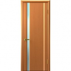 Межкомнатная дверь "Современные двери", модель Вита-1, Светлый анегри, белое триплекс 8мм.   