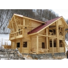 Строительство деревянных домов и продажа строий материалов.
