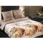 4.	Комплект постельного белья "Леопарды", поплин