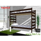 "Yaht 2" Двухъярусная кровать  для взрослых и подростков из массива сосны