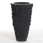 Кашпо vase black lava Fango large black, D62xH110с