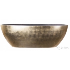 Кашпо oval bowl champagne gold silver leaf mashua