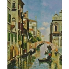 Картина маслом Солнечная Венеция 40х50см и др. Ручная работа