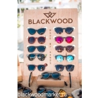 Солнцезащитные очки ручной работы в оправе из натурального дерева и безопасными линзами BLACKWOOD