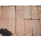 Натуральный камень Красный песчаник пиленый + галтованный (плитка)