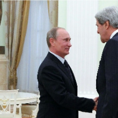 Путин проводит встречу с госсекретарем США Джоном Керри